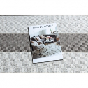 Dryžuotas sizalio kilimas FLAT Smėlio / Balta | 133x195 cm 