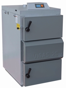 Dujų generacinis kieto kuro katilas VIGAS 25S (5-35 kW) K.P. AK3000 su Lambda zondu