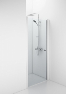 Dušo durys į nišą Ifö Space SPVK 1200 White, skaidrus stiklas, su rankenėle Shower wall
