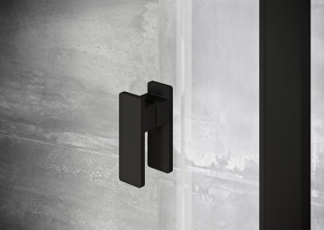 Dušo durys Ravak Nexty, NDOP2-110 juodas+Transparent