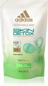 Shower gel Adidas Skin Detox - sprchový gel - náplň - 400 ml Shower gel