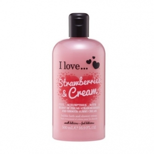 Dušo žele I Love Bath & Shower Cream with (Strawberries & Cream Bubble Bath And Shower Creme) 500 ml Dušas želeja