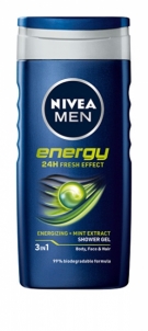 Dušas želeja Nivea Energy for Men 250 ml 