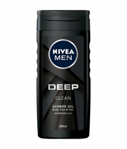 Dušo žele Nivea Shower Gel for Men Deep (Clean Shower Gel) 250 ml Shower gel