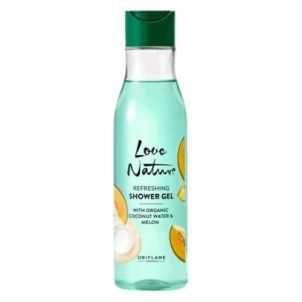 Shower gel Oriflame Shower gel with coconut water and watermelon Love Nature (Refreshing Shower Gel) 500 ml Shower gel