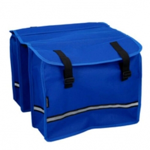 Dvigubas dviračio bagažinės krepšys Dunlop, 26 L, mėlynas