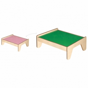 Dvipusis medinis stalas - Viga Toys