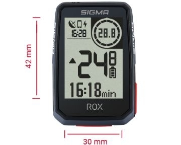 Dviračio kompiuteris SIGMA ROX 2.0 GPS Black Dviračių priedai