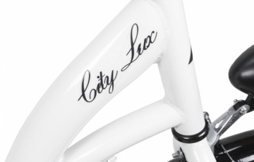 Velosipēds AZIMUT City Lux 28 2021 white-black Pilsētas velosipēdi