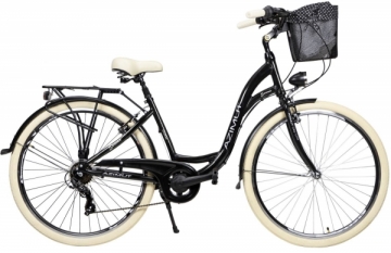 Dviratis AZIMUT Sarema 28 ALU TX-7 2023 black shiny Велосипеды городские или дорожные