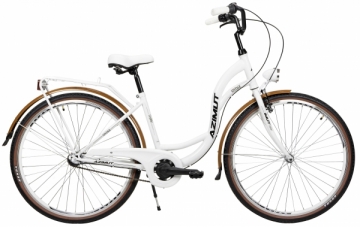 Moteriškas dviratis AZIMUT Vintage 28 3-speed 2021 white-cream