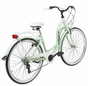 Miesto dviratis moterims AZIMUT Vintage TX 28 6-speed 2021 mint-white