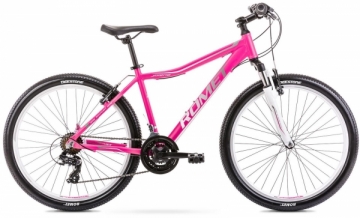 Dviratis Dviratis Romet Jolene 6.0 26 2021 pink-grey Mountain bikes (mtb)