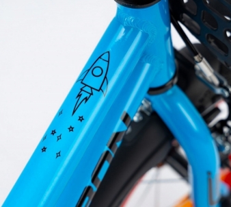 Dviratis Karbon Rocket ALU 14 blue-red Bikes for kids