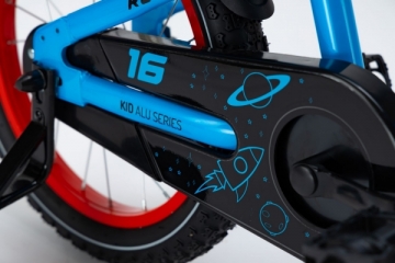 Dviratis Karbon Rocket ALU 16 blue-red Велосипеды для детей