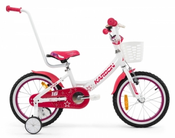 Dviratis Karbon Star ALU 16 white Велосипеды для детей