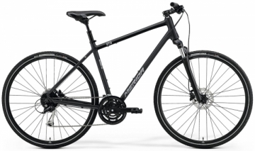 Dviratis Merida CROSSWAY 20 black-L(55) Hibridiniai (Cross) dviračiai