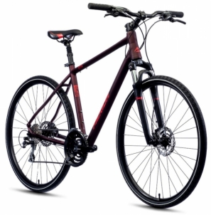 Dviratis Merida CROSSWAY 20 matt burgundy red-L(55) Hibridiniai (Cross) dviračiai