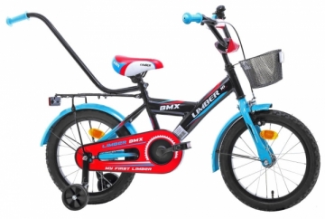 Vaikiškas dviratis Monteria Limber 16 black-blue-red