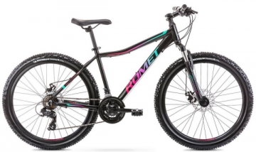 Dviratis Romet Jolene 6.2 26 2021 black-green-17(M) Mountain bikes (mtb)