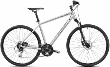 Dviratis Romet Orkan 3 M 28 2023 silver-black-20 / L Hybrid (cross) bikes