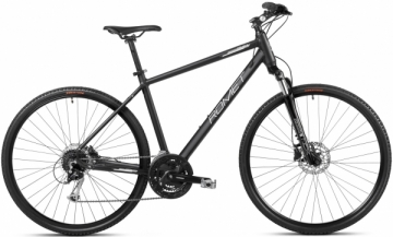 Dviratis Romet Orkan 4 M 28 2023 black-grey-18 / M Hybrid (cross) bikes