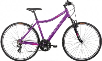Dviratis Romet Orkan D 28 2022 violet-pink-17 / M Hybrid (cross) bikes