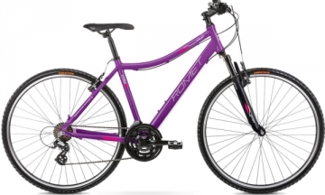 Velosipēds Romet Orkan D 28 2022 violet-pink-19 / L Hibrīdu (Cross) velosipēdi