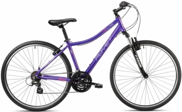 Velosipēds Romet Orkan D Lite 28 2023 violet-pink-15 / S Hibrīdu (Cross) velosipēdi