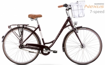 Dviratis Romet Pop Art Lux 28 Alu 2022 bordo mat-18 / M Велосипеды городские или дорожные