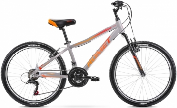 Dviratis Romet Rambler 24 Alu 2023 graphite-red Велосипеды для подростков