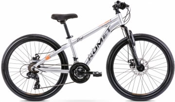 Dviratis Romet Rambler DIRT 24 Alu 2023 grey-orange Teens bikes