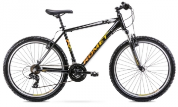 Velosipēds Romet Rambler R6.1 26 2022 black-yellow-19 / L Kalnu (MTB) velosipēdi