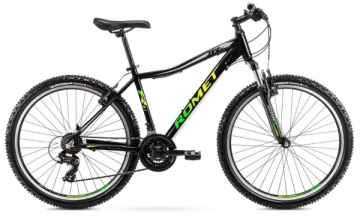 Dviratis Romet Rambler R6.1 JR 26 2022 black-green-17 / M Mountain bikes (mtb)