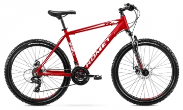 Dviratis Romet Rambler R6.2 26 2022 red-white-17 / M Kalnų (MTB) dviračiai