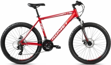 Velosipēds Romet Rambler R6.2 26 2023 red-white-grey-17 / M Kalnu (MTB) velosipēdi