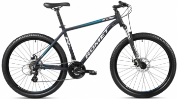 Dviratis Romet Rambler R7.1 27.5 2023 black-turquoise-silver-21 / XL 650B-27,5'' велосипеды