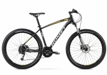 Dviratis Romet Rambler R7.3 27.5 2022 black-gold-18 / L 650b-27.5'' bikes