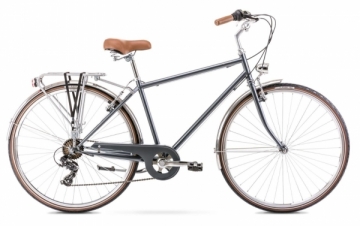 Velosipēds Romet Vintage Eco M 28 Alu 2022 grey-18 / M Pilsētas velosipēdi