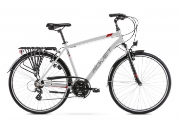 Dviratis Romet Wagant 28 2023 silver-red-19 / M Touring bikes (atb)