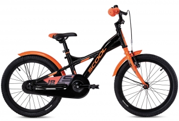 Dviratis SCOOL XXlite 18 1-speed coaster-brake Aluminium black-orange Bikes for kids