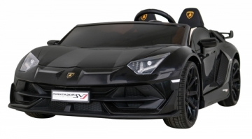 Dvivietis elektromobilis Lamborghini SVJ DRIFT, juodas Elektriniai automobiliai vaikams