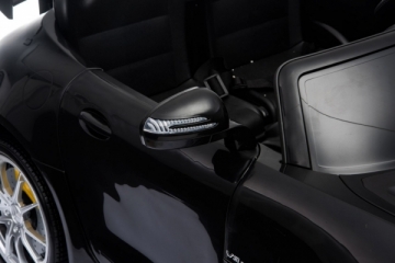 Vienvietis elektromobilis Mercedes-Benz GT R 4x4, juodas lakuotas