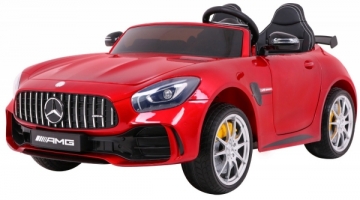 Dvivietis elektromobilis Mercedes-Benz GT R 4x4, raudonas lakuotas Elektriniai automobiliai vaikams