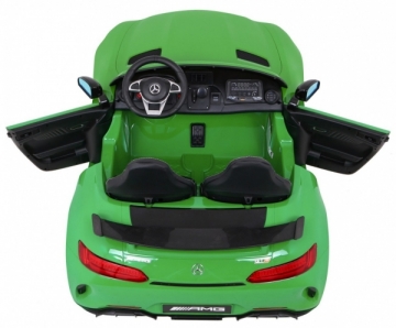 Dvivietis elektromobilis Mercedes-Benz GT R 4x4, žalias lakuotas
