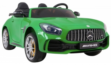 Dvivietis elektromobilis Mercedes-Benz GT R 4x4, žalias lakuotas