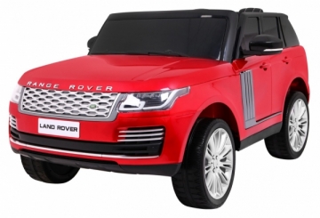Dvivietis elektromobilis Range Rover HSE, raudonas lakuotas Elektriniai automobiliai vaikams