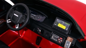 Dvivietis elektromobilis Range Rover HSE, raudonas lakuotas