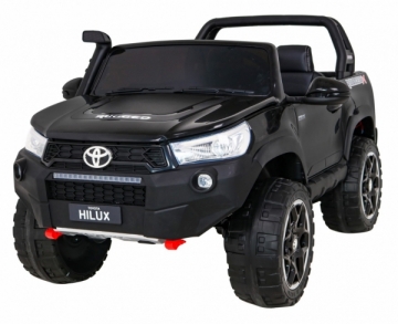 Dvivietis elektromobilis Toyota Hillux, juodas Bērnu elektromobīļi