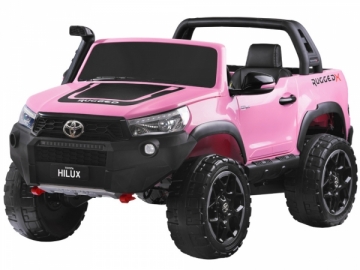 Dvivietis elektromobilis Toyota Hilux , rožinis 